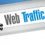 web traffic browser sign illustration design